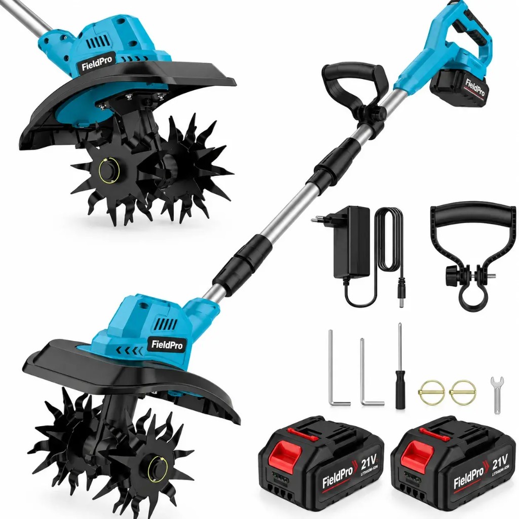 Kompletny zestaw Fieldpro™ glebogryzarka akumulatorowa